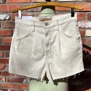 NWT Joe's Jeans The Pleated High Rise Cut-Off Shorts size 28